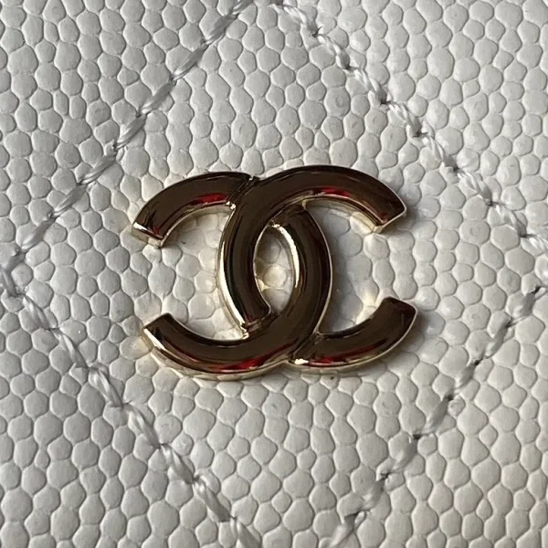 CHANEL Caviar Quilted CC Mini Classic Backpack White - Image 6