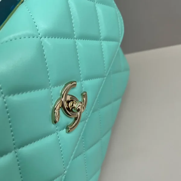 CHANEL Lambskin Quilted Small Trendy CC Flap Dual Handle Bag - Image 8