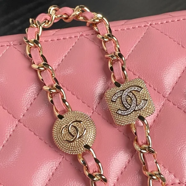 CHANEL Pre-Owned CC Quilted Handbag Pink - Image 7