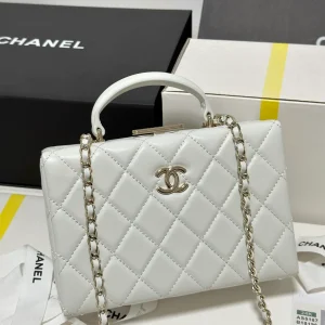 Chanel 22s Vanity White Caviar Gold Hardware