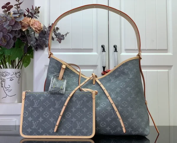 CarryAll MM Monogram Denim Handbags