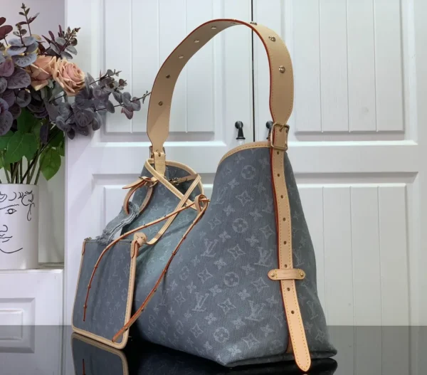 CarryAll MM Monogram Denim Handbags - Image 3