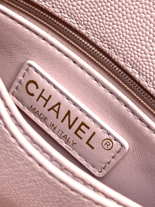 Chanel 20A Lilac Pink Coco Handle Caviar Gold Hardware (3) - Image 3