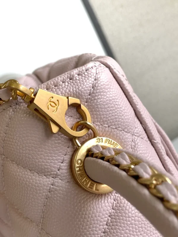 Chanel 20A Lilac Pink Coco Handle Caviar Gold Hardware (3) - Image 7