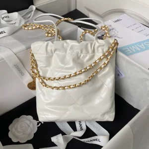 Chanel 22 Mini White Lambskin CHIP
