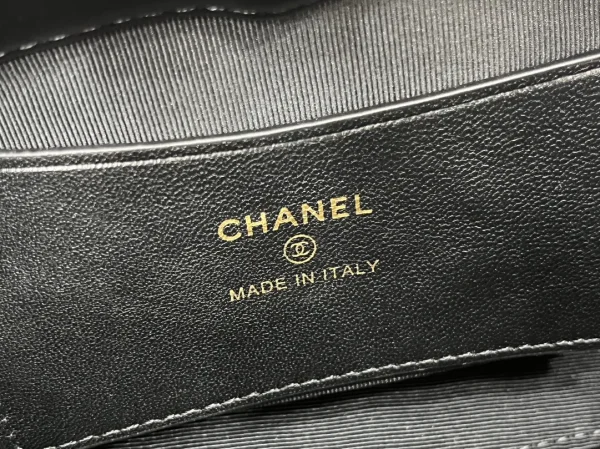 Chanel 23A Black and Gold Lion Emblem Chain Bag - Image 10