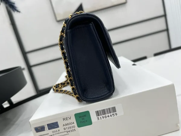 Chanel 23A Lion Charm Wallet on Chain in Black - Image 6