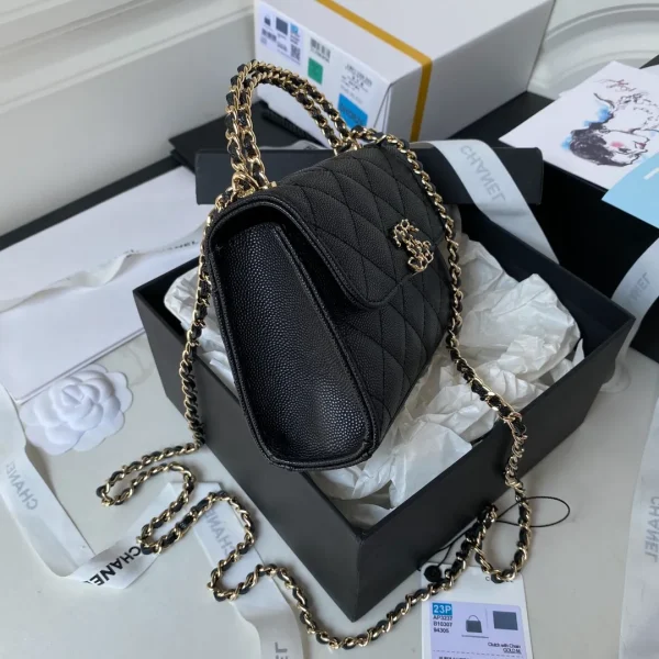 Chanel 23P Clutch with Chain, Luxury, Bags & Wallets on Carousell - Image 6