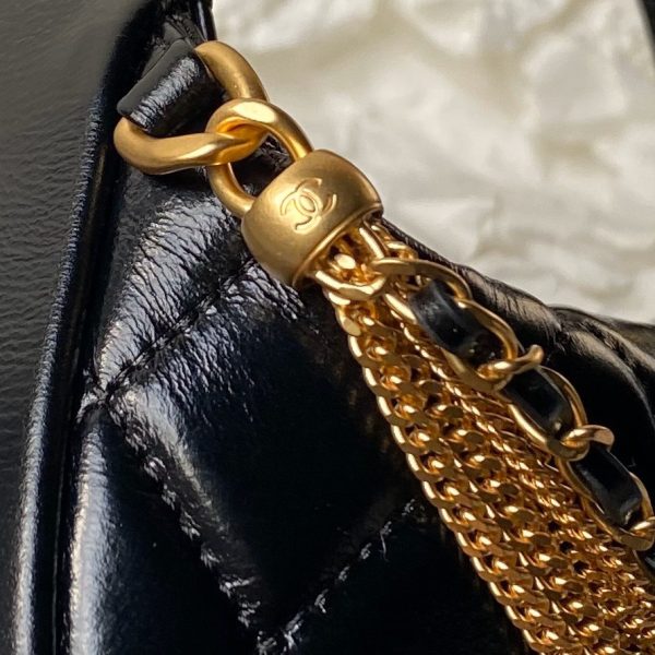 Chanel 24A Clutch Tassel Chain Hula Hoop Black - Image 5