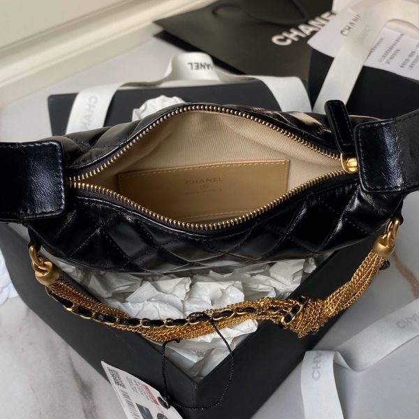 Chanel 24A Clutch Tassel Chain Hula Hoop Black - Image 7