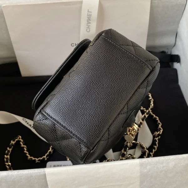 Chanel 24C Black Caviar Leather Mini Backpack - Image 6