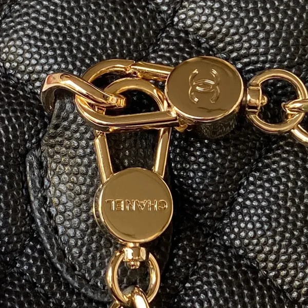 Chanel 24C Black Caviar Leather Mini Backpack - Image 7