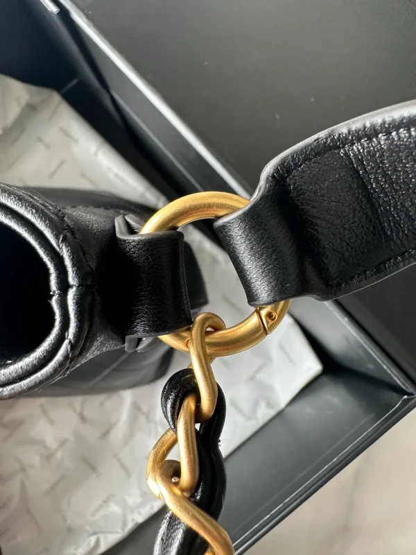 Chanel 25P Large Bucket Bag in Black Calfskin - Image 2