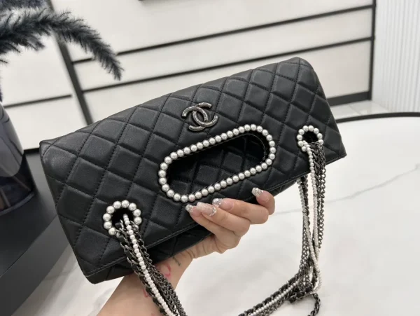 Chanel AS4222 Pearl Elements Chain Briefcase - Image 4