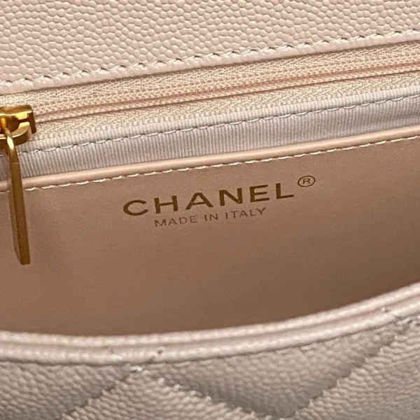 Chanel Beige Caviar Small Classic Timeless Double Flap Bag - Image 2
