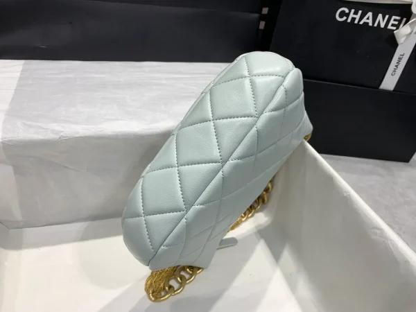 Chanel CC Chain Around Hobo Quilted Lambskin Gray - Image 6