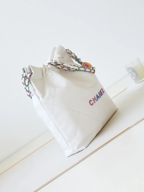 Chanel Chanel 22 Mini shiny calfskin Chain Shoulder Bag - Image 6