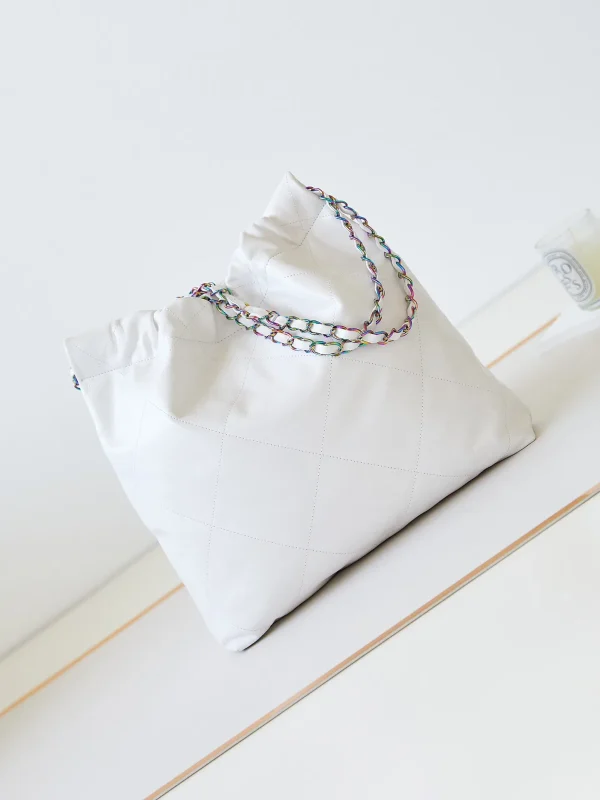 Chanel Chanel 22 Mini shiny calfskin Chain Shoulder Bag - Image 8