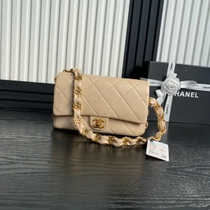 Chanel Chanel Caramel Gold Chain Shoulder Bag