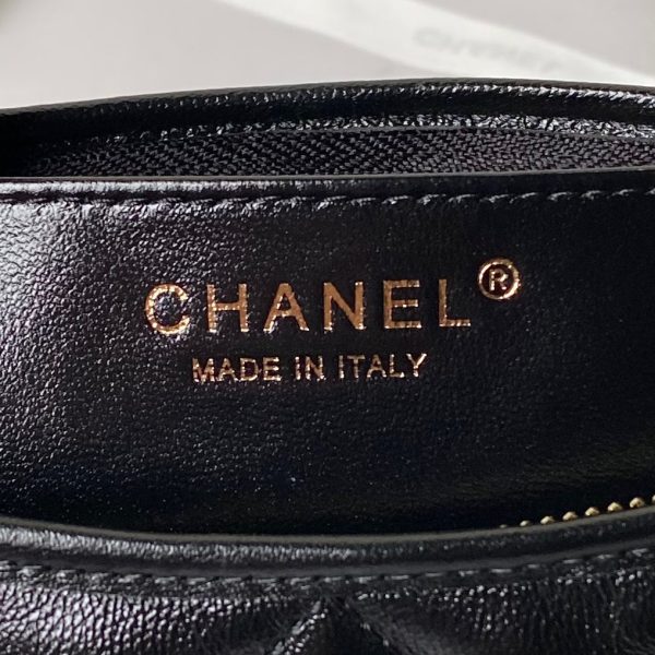 Chanel Classic Mini Flapbag Top Handle Black For Women - Image 9
