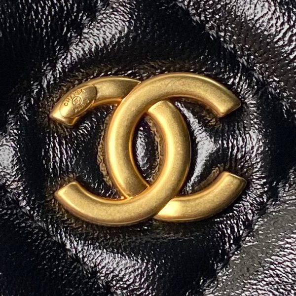 Chanel Classic Mini Flapbag Top Handle Black For Women - Image 4