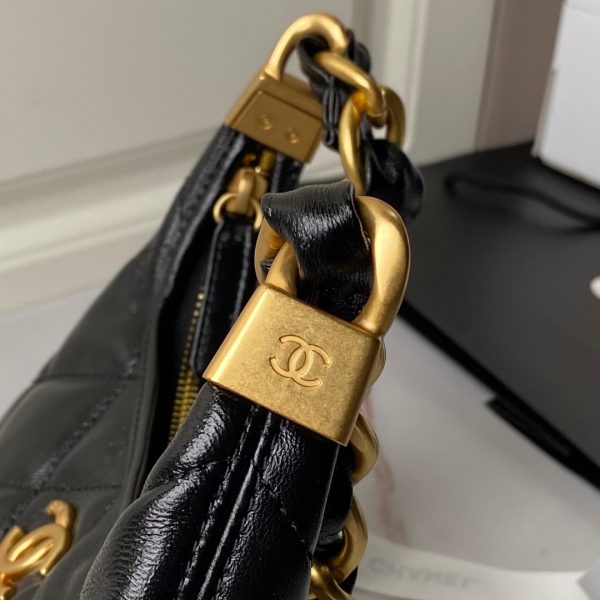 Chanel Classic Mini Flapbag Top Handle Black For Women - Image 5