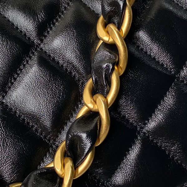 Chanel Classic Mini Flapbag Top Handle Black For Women - Image 6
