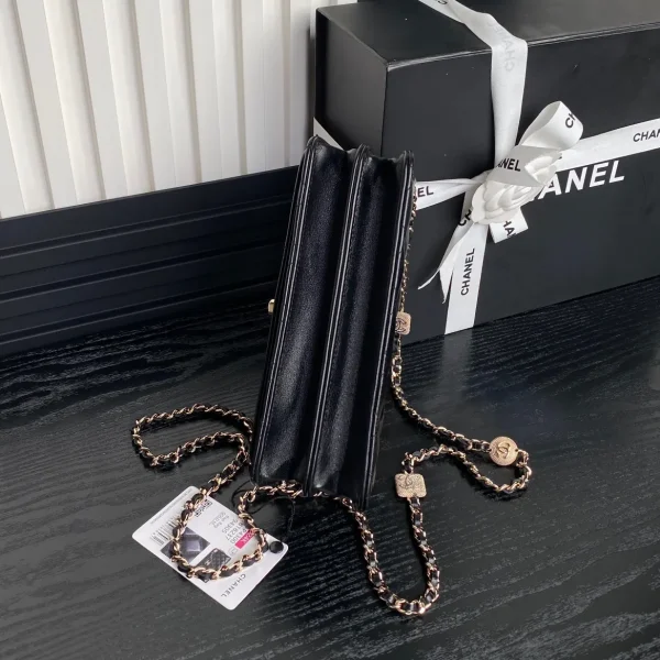 Chanel Clutch with Chain Lambskin - Image 8