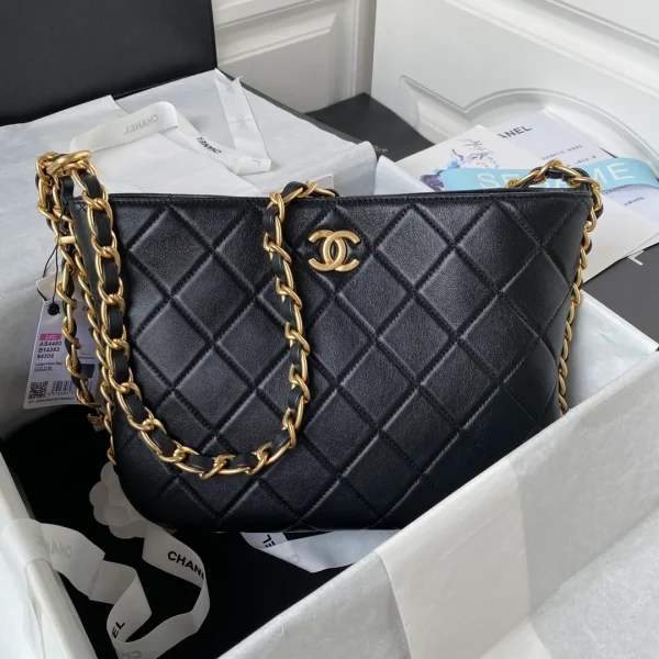 Chanel Hobo Bag with CC Leather Strap