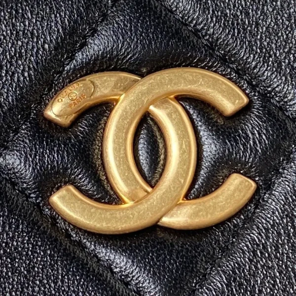 Chanel Hobo Bag with CC Leather Strap - Image 5