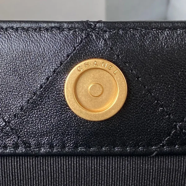 Chanel Hobo Bag with CC Leather Strap - Image 9