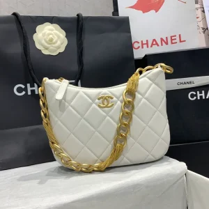 Chanel Hobo Handbag White For Women Womens Bags