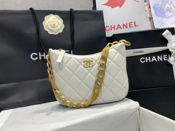 Chanel Hobo Handbag White For Women Womens Bags
