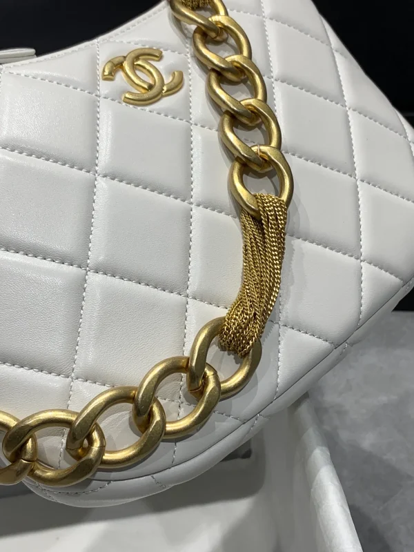 Chanel Hobo Handbag White For Women Womens Bags - Image 7
