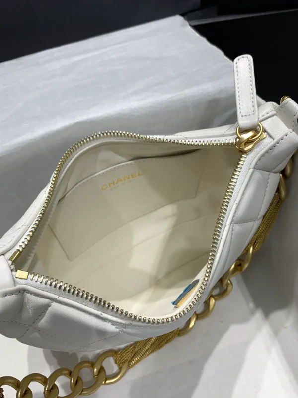 Chanel Hobo Handbag White For Women Womens Bags - Image 8