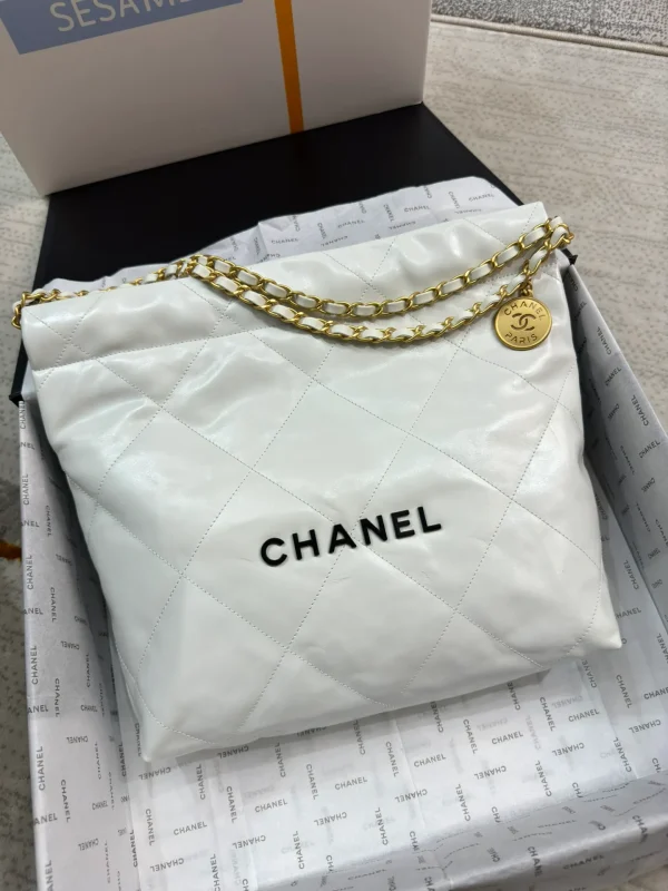 Chanel Metallic Ombre Quilted Shiny Leather Small 22