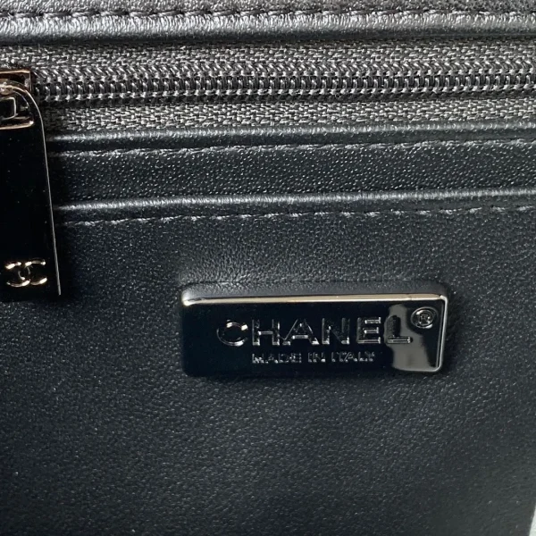 Chanel Mini Rectangular Flower Flap Bag Black - Image 9