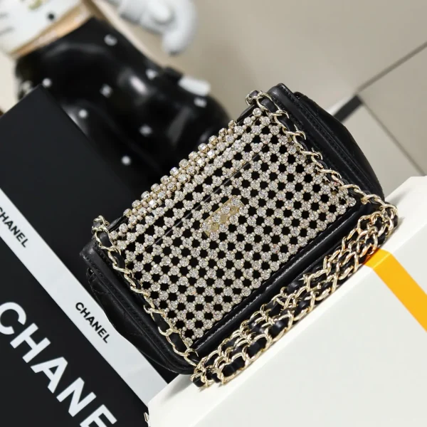 Chanel Pearl Mini Rectangular Bag Black - Image 5