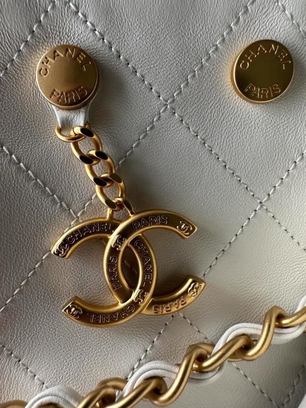 Chanel Small CC Quilted Shopping Bag - Image 8
