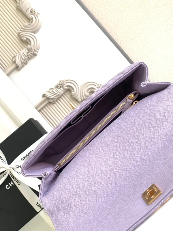 Chanel Small Caviar Coco Handle Bag - Image 9