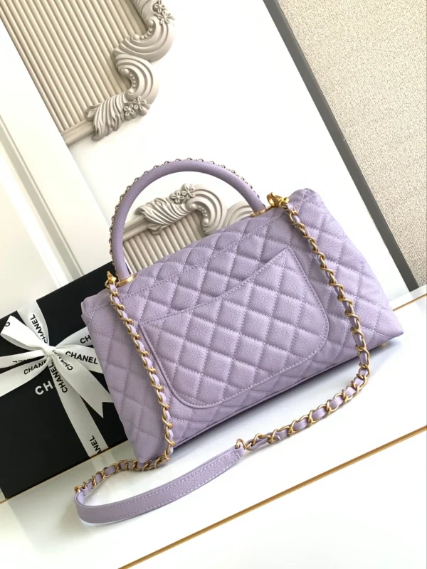 Chanel Small Caviar Coco Handle Bag - Image 3