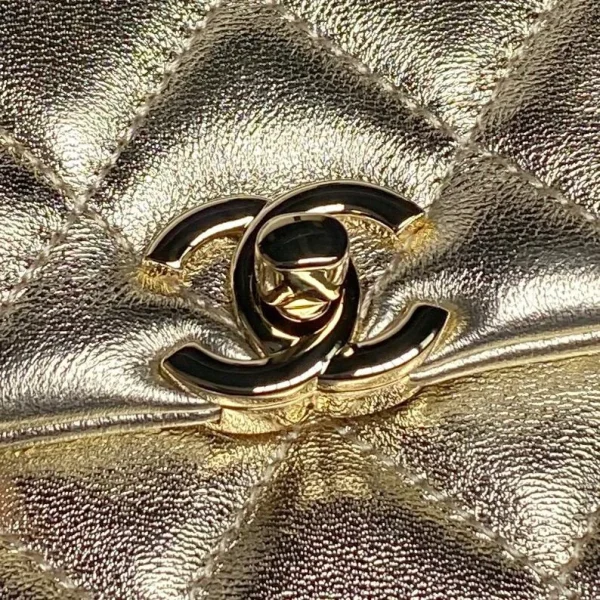 Chanel Small Flap Bag With Gold-tone Metal Shining Gold - Image 2