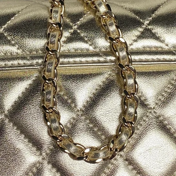 Chanel Small Flap Bag With Gold-tone Metal Shining Gold - Image 10