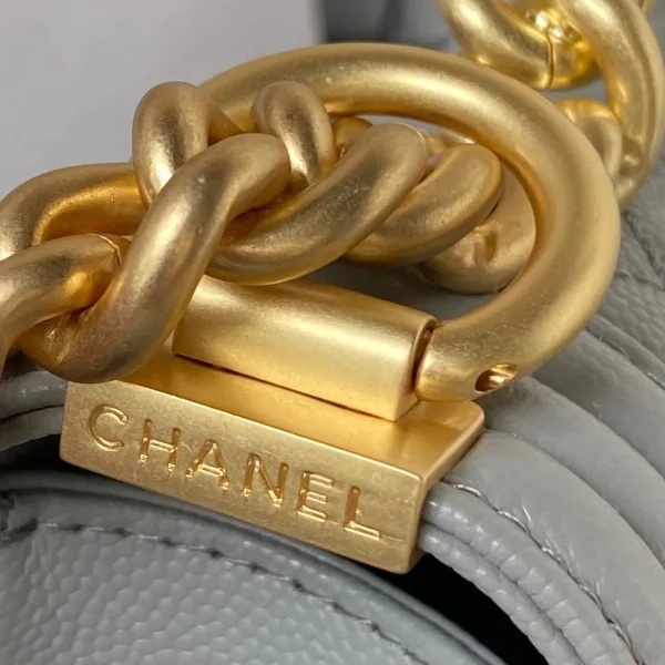 Chanel Small Grey Caviar Gold Hw - Image 2