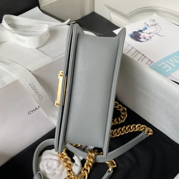 Chanel Small Grey Caviar Gold Hw - Image 3