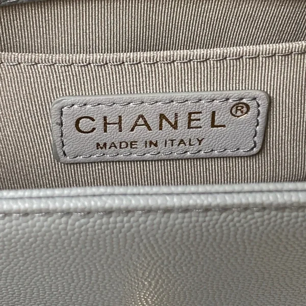 Chanel Small Grey Caviar Gold Hw - Image 5