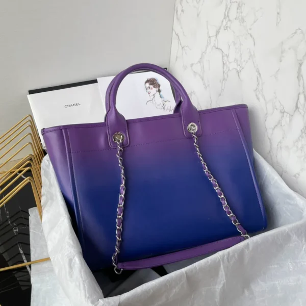 Chanel Small Ombre Deauville Tote - Image 7