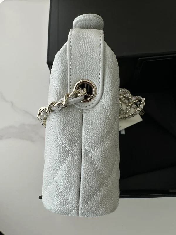 Chanel Top Handle Vanity Case Ivory Caviar - Image 5