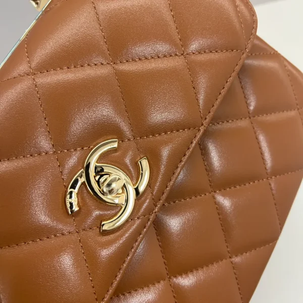 Chanel Trendy CC Caramel Quilted Shoulder Bag - Image 8