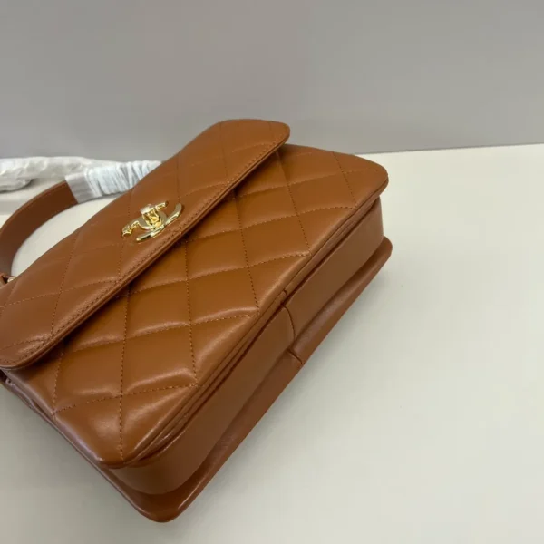 Chanel Trendy CC Caramel Quilted Shoulder Bag - Image 9